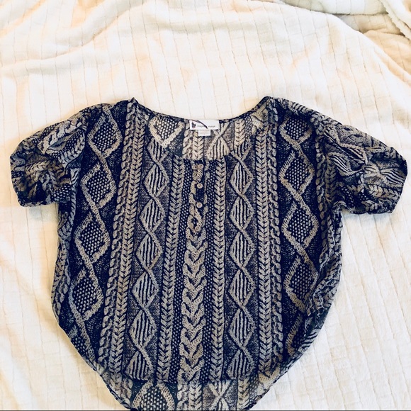 Gray & Navy Flow Aztec Shirt - Picture 2 of 4